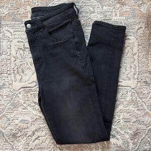 American Eagle Outfitters Women's Dark Grey Skinny Jeans